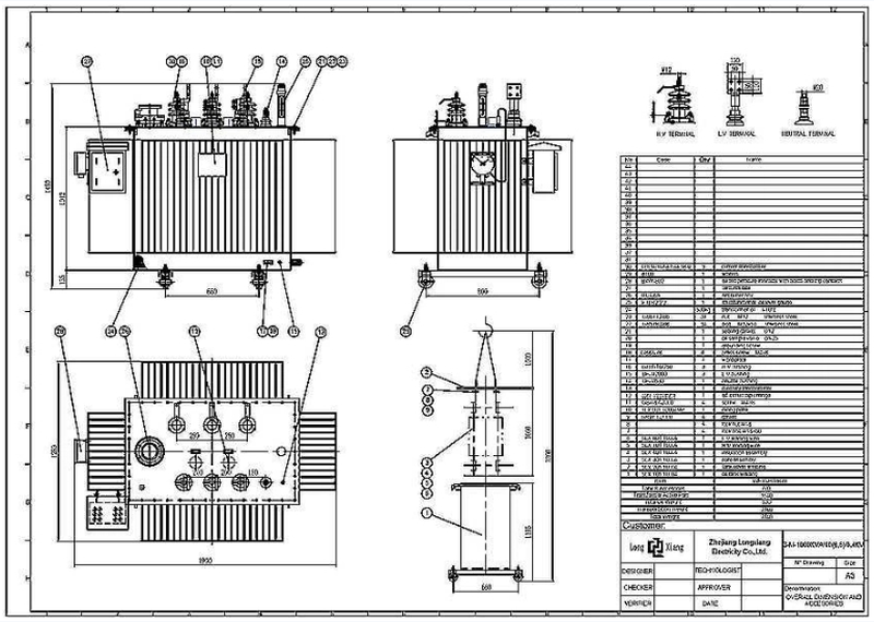 Oil immersed distribution transformer Oil immersed distribution transformer